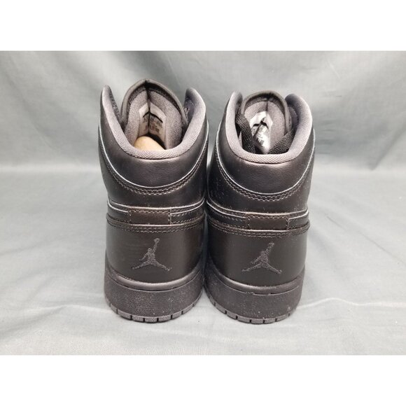 Nike Boys Jordan 1 Retro Mid (GS) 2016 OG Black Grey Size 6.5 DISPLAY MODEL! - Picture 10 of 14